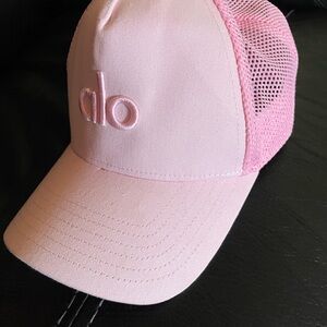 ALO Yoga Pink Trucker Hat